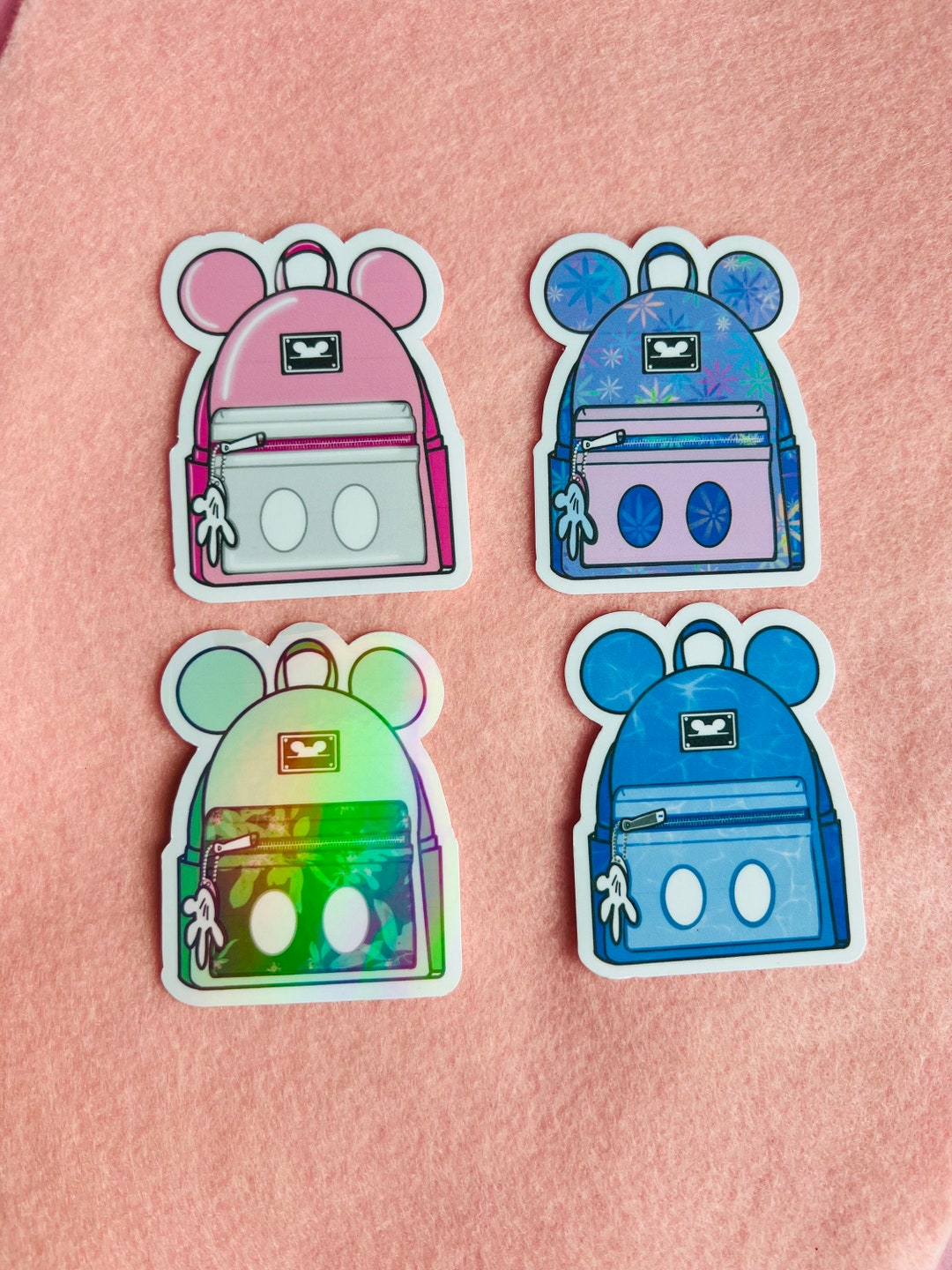 Cute Mickey Bag Sticker Loungefly Sticker Available in Gloss or Holographic Laminate - Etsy