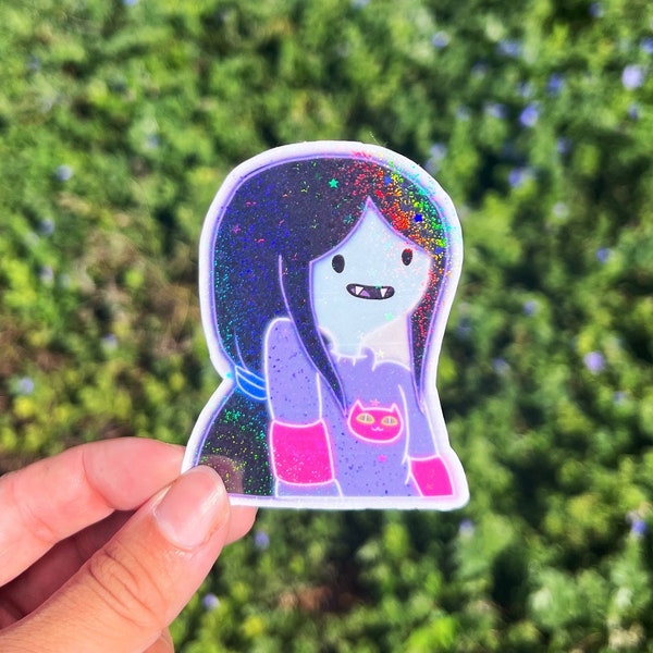 Marceline | Adventure Time Sticker | Available in Gloss or Holographic Laminate