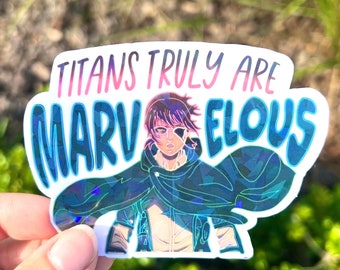Hange Zoë | Attack on Titan Sticker | Available in Gloss or Holographic Laminate
