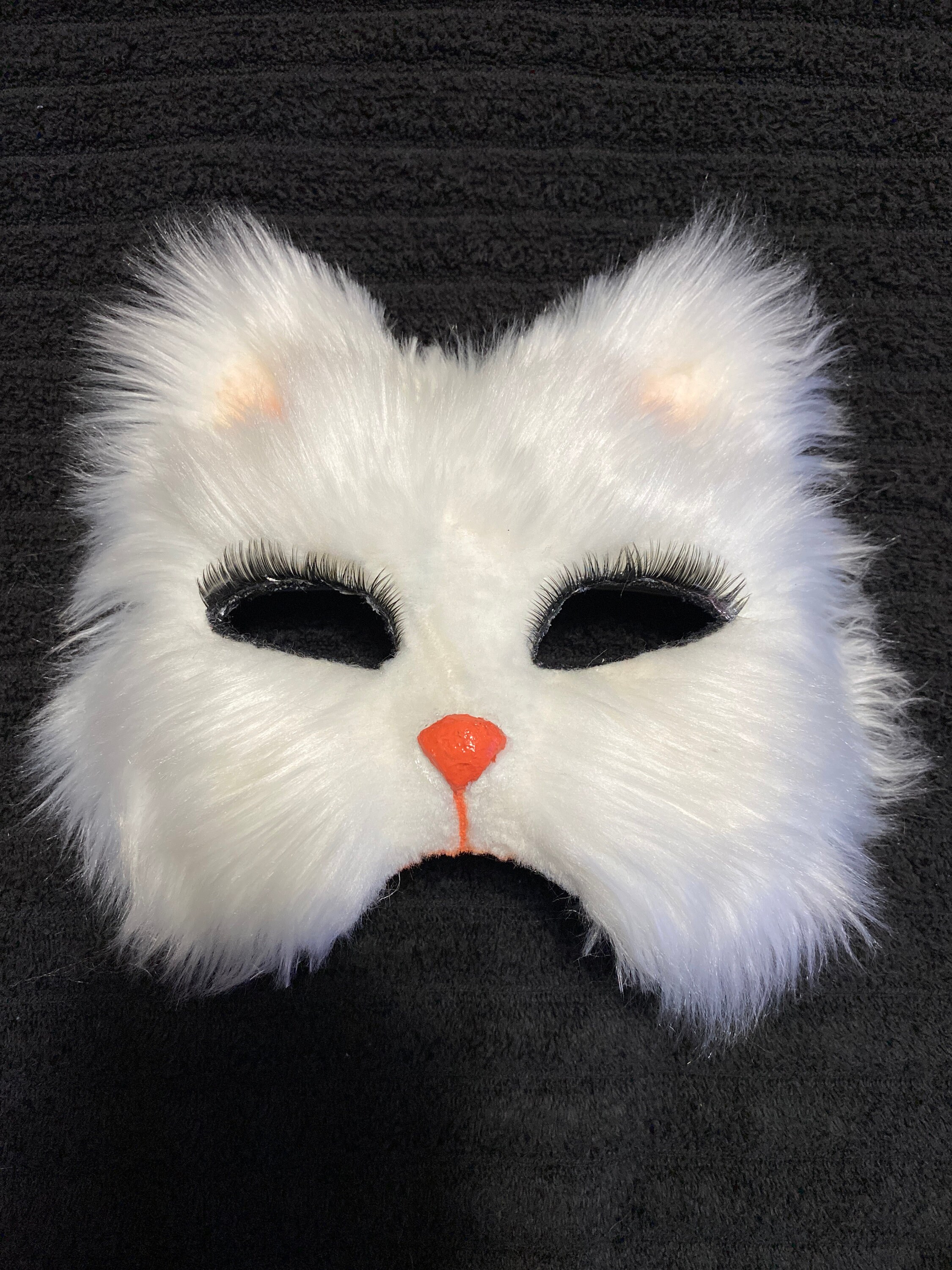 Feline Therian Mask White Shorthair Cat 