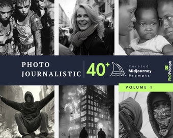 Photojournalistic 40+ Curated MIDJOURNEY Prompts