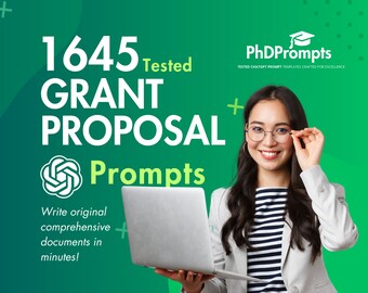 1645 Chat GPT Grant Proposal Writing Prompt Vorlagen für Grant Seekers