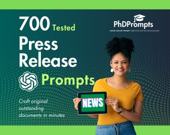 700 ChatGPT Press Release Writing Prompts