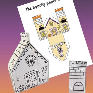 The spooky haunted house! A downloadable and printable activity for kids!