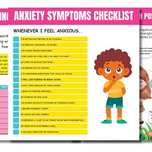 If I'm Anxious, I Can – Kids Anxiety Workbook & Activity Book | Printable Emotional Regulation Worksheets | Coping Skills for Children
