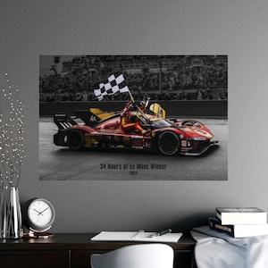 Ferrari Hypercar Poster Matte, Ferrari Poster, Ferrari 499P, Winner of 24 Hours of Le Mans, Le Mans Poster, Car Poster, Ferrari SF-90, F1