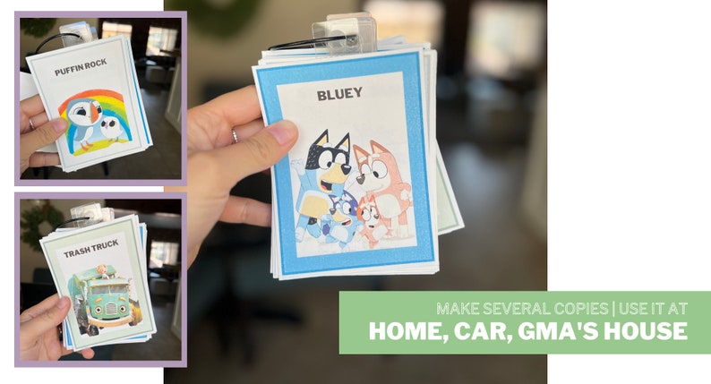 nteractive Toddler Screen Time TV Choice Flash Cards | Low-Stimulating, Educational, Parent-Approved, Kid & Preschool Boredom Buster, Media