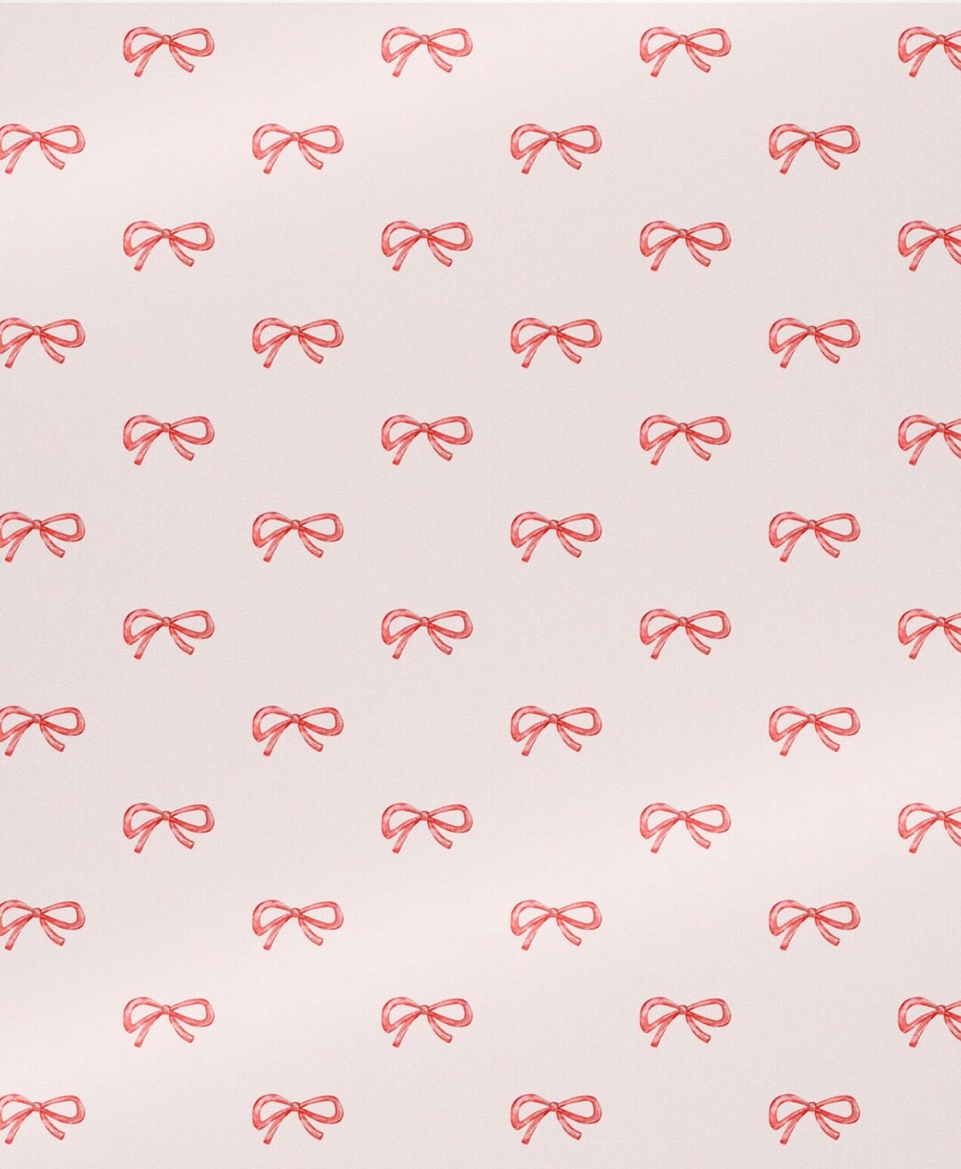 Pink Bow Wrapping Paper Roll Christmas Bow Wrapping Paper Red Bow