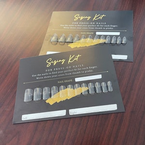Sizing kit, press On, Press On nails, beaty