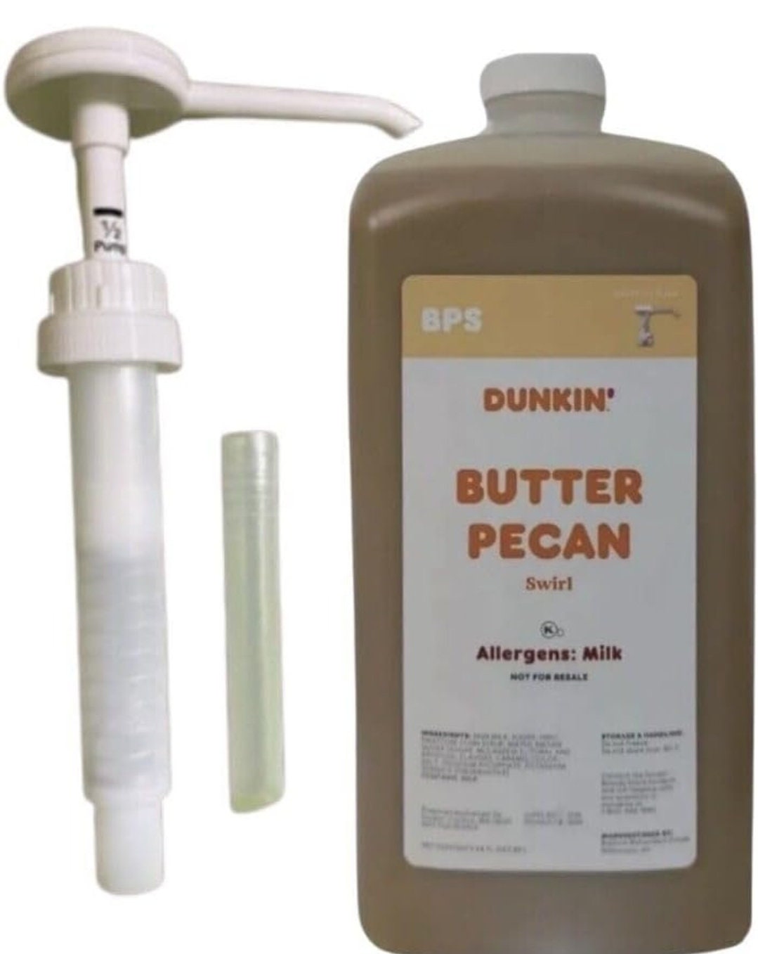 Dunkin Donuts Butter Pecan Swirl 64 Oz Jug With FREE SHIPPING Exp 90 Days From Purchase 2025 sealed Etsy