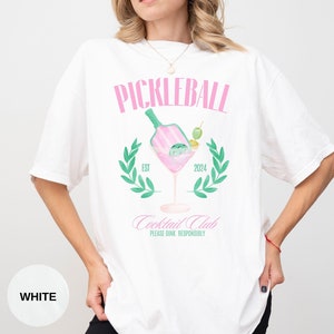 Pickleball Comfort Colors Shirt Cocktail Club Shirt Pickleball Shirt For Women Girls Club Shirt Gift For Pickleball Player Pickleball Season