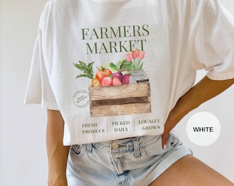 Farmers Market Graphic Tee, Comfort Colors Shirt