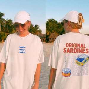 Sardine Comfort Colors Shirt Tinned Fish Shirt Coastal Aesthetic Tomato Girl Aesthetic Tomato Girl Summer Trendy Fish Graphic Tee