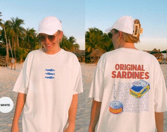 T-shirt Sardine Graphic Comfort Colors - Style côtier