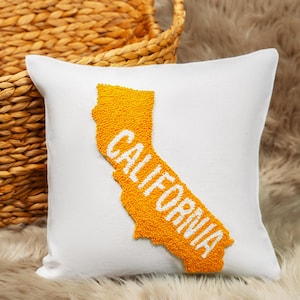 Almohada decorativa con bordado de aguja punzante y mapa personalizado, almohada personalizada, decoración para el primer hogar, regalo de inauguración de la casa, regalo de cierre de agente inmobiliario