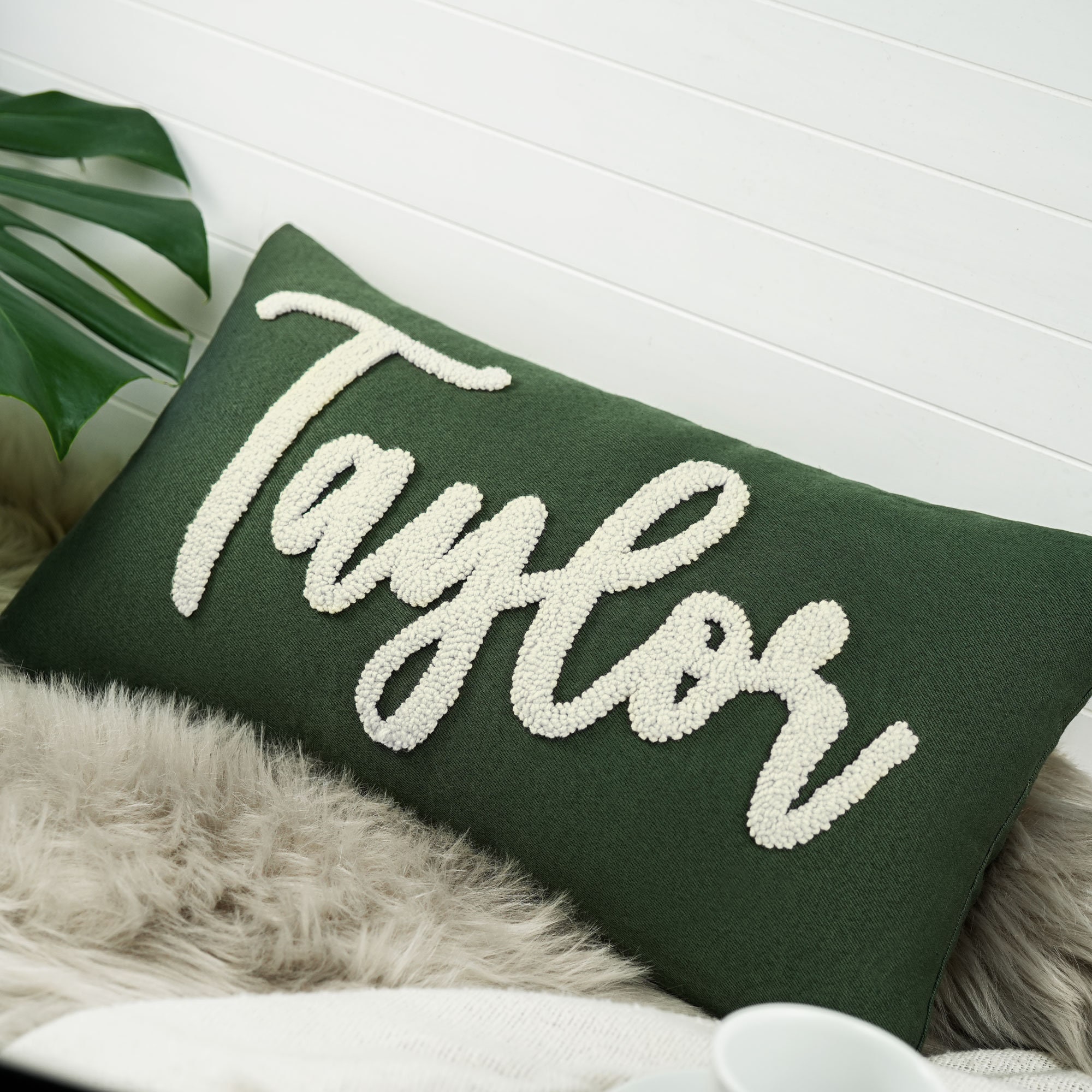 Throw pillows with words top