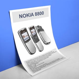 Art Poster NOKIA 8800 Premium Matte Paper