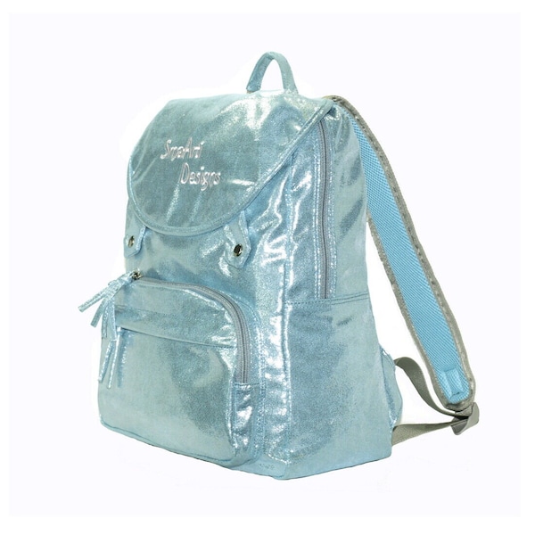 SmaArti Designs - Katie Metallic Girls Backpack - Cute, Glitter, Sparkly, Pretty Kid's Back to School Bag, Children's Bag, Student Book Bag