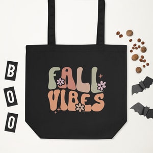 Herbst Vibes Einkaufstasche, Groovy Herbst Tasche, Kürbis Saison Tasche, Erntedank Kürbis Tasche, Herbst Einkaufstasche, Herbst Kürbis Tasche, Cottagecore Tasche