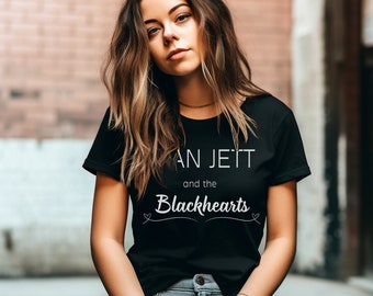 Joan Jett and the Blackhearts Shirt, Joan Jett Vintage Black Shirt, Joan Jett Unisex Tee, Women of Rock & Roll Shirt