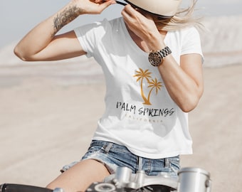 Palm Springs California Unisex Jersey Maglietta a maniche corte (disponibili due colori)