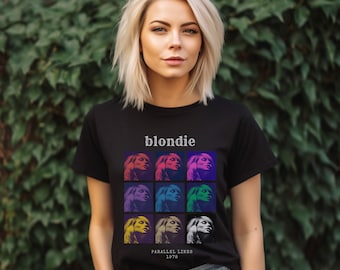 Blondie Shirt, Debbie Harry Shirt, Blondie Fans Tee, Vintage Inspired Parallel Lines Album Shirt, Unisex Triblend Tee