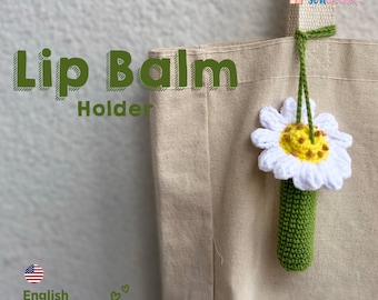 Crochet Pattern Lip Balm Holder, Amigurumi Tutorial PDF Pattern, Beginner Crochet Pattern Amigurumi, Crochet Gifts, Chapstich Holder Pattern