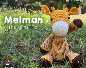 Crochet Pattern Giraffe, Amigurumi Tutorial PDF Pattern, Amigurumi Toy pattern pdf tutorial - MELMAN The Giraffe Create Your Own Plushie