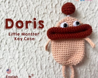 Crochet Pattern Keychain, Amigurumi Tutorial PDF Pattern, Crochet Key Case Amigurumi pattern, Key Holder Pattern, Crochet Key Cover