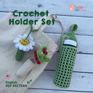 Crochet Pattern Lip Balm Holder, Bottle Holder, Amigurumi Tutorial PDF Pattern, Easy Crochet Pattern, Chapstick Holder Pattern, 3 in 1