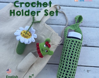 Crochet Pattern Lip Balm Holder, Bottle Holder, Amigurumi Tutorial