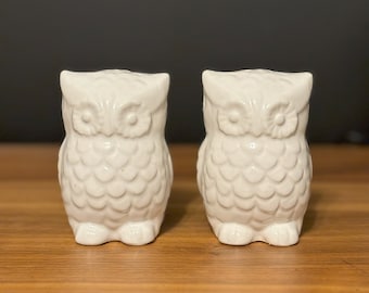Ceramic Owl Salt and Pepper Shakers