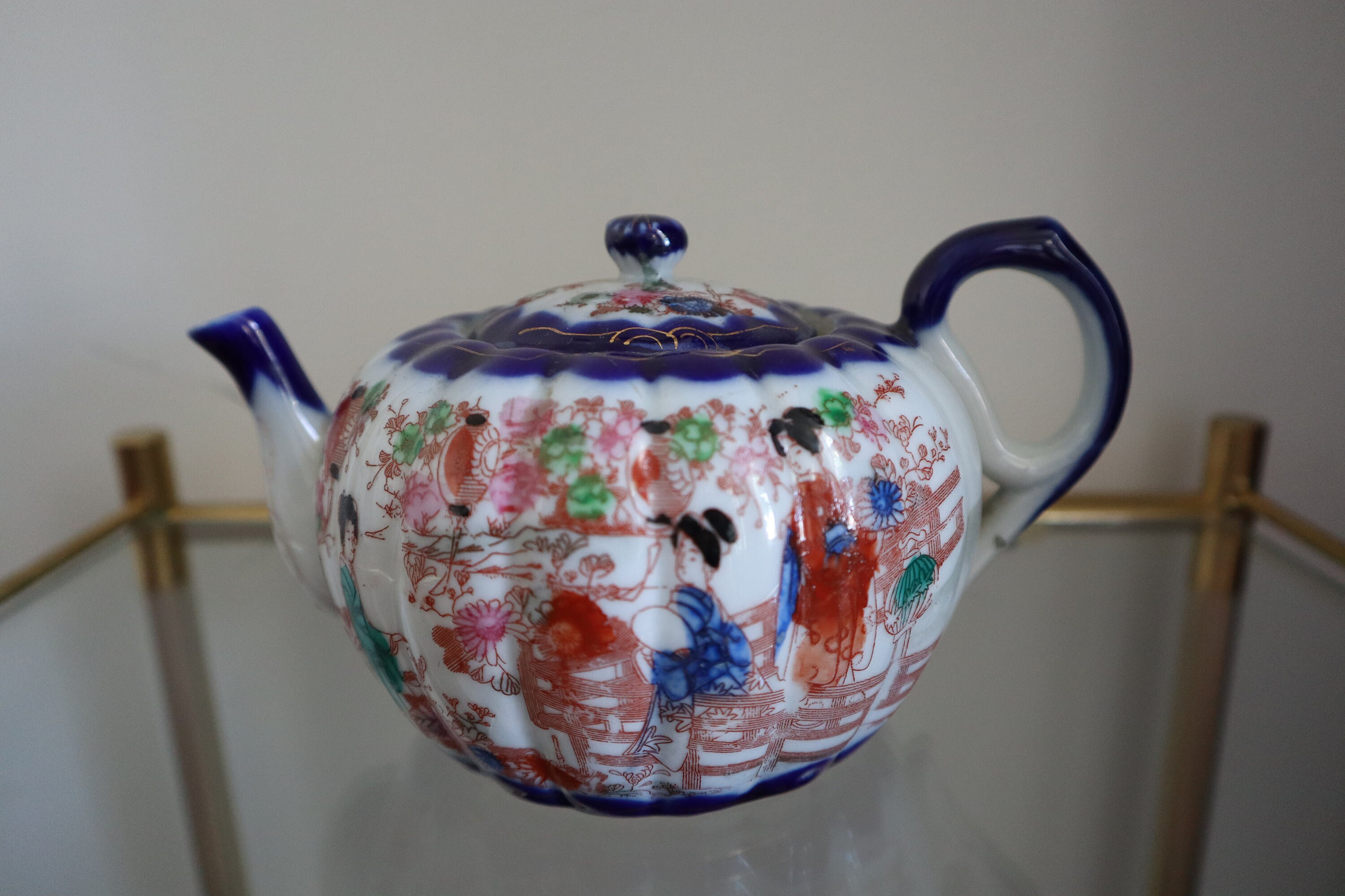 RARE Antique Nippon Geisha Ware Japanese Teapot Etsy