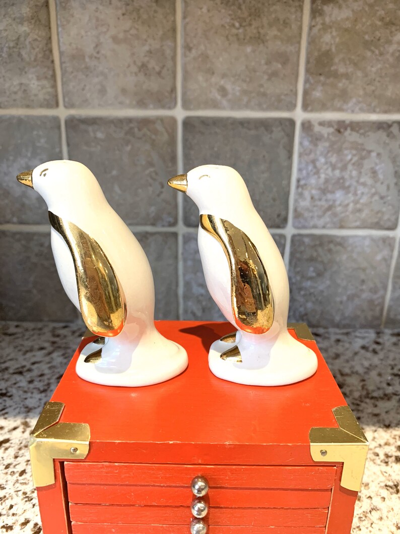 Vintage Penguin Salt and Pepper Shakers Etsy UK