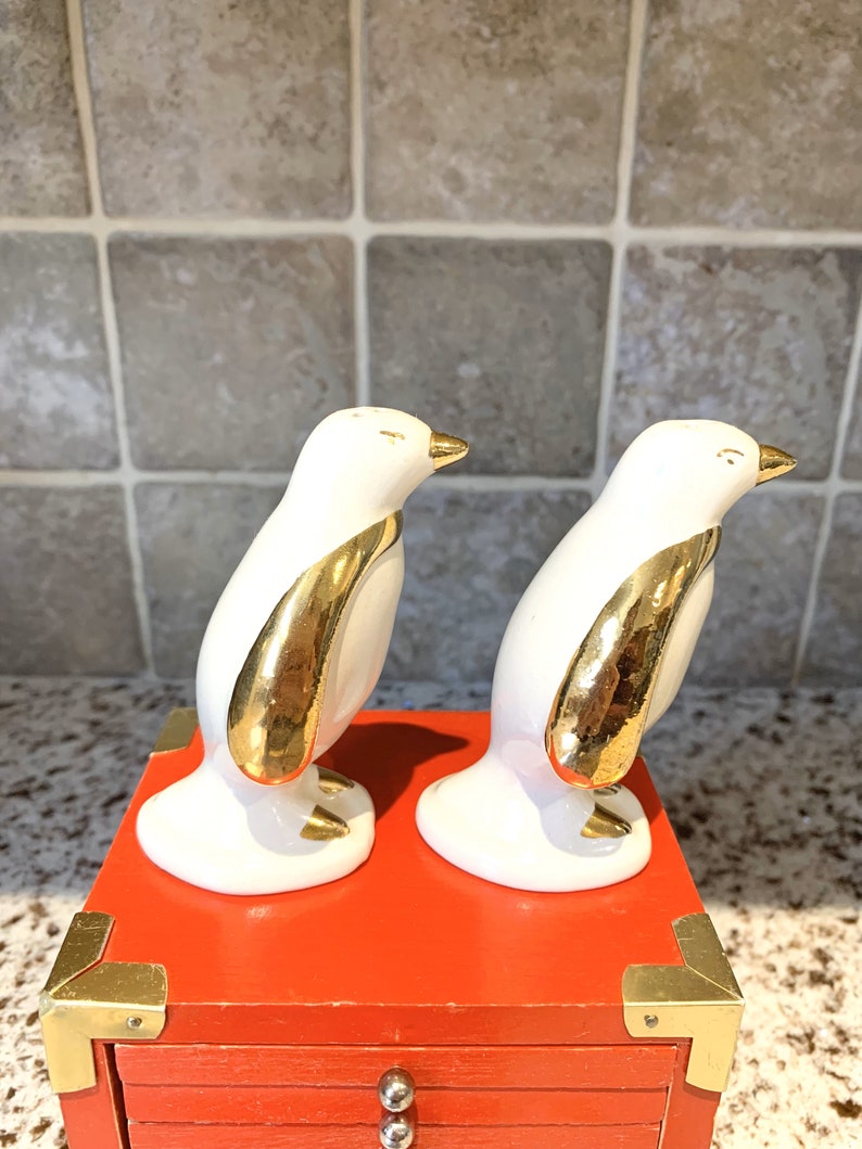 Vintage Penguin Salt and Pepper Shakers Etsy UK