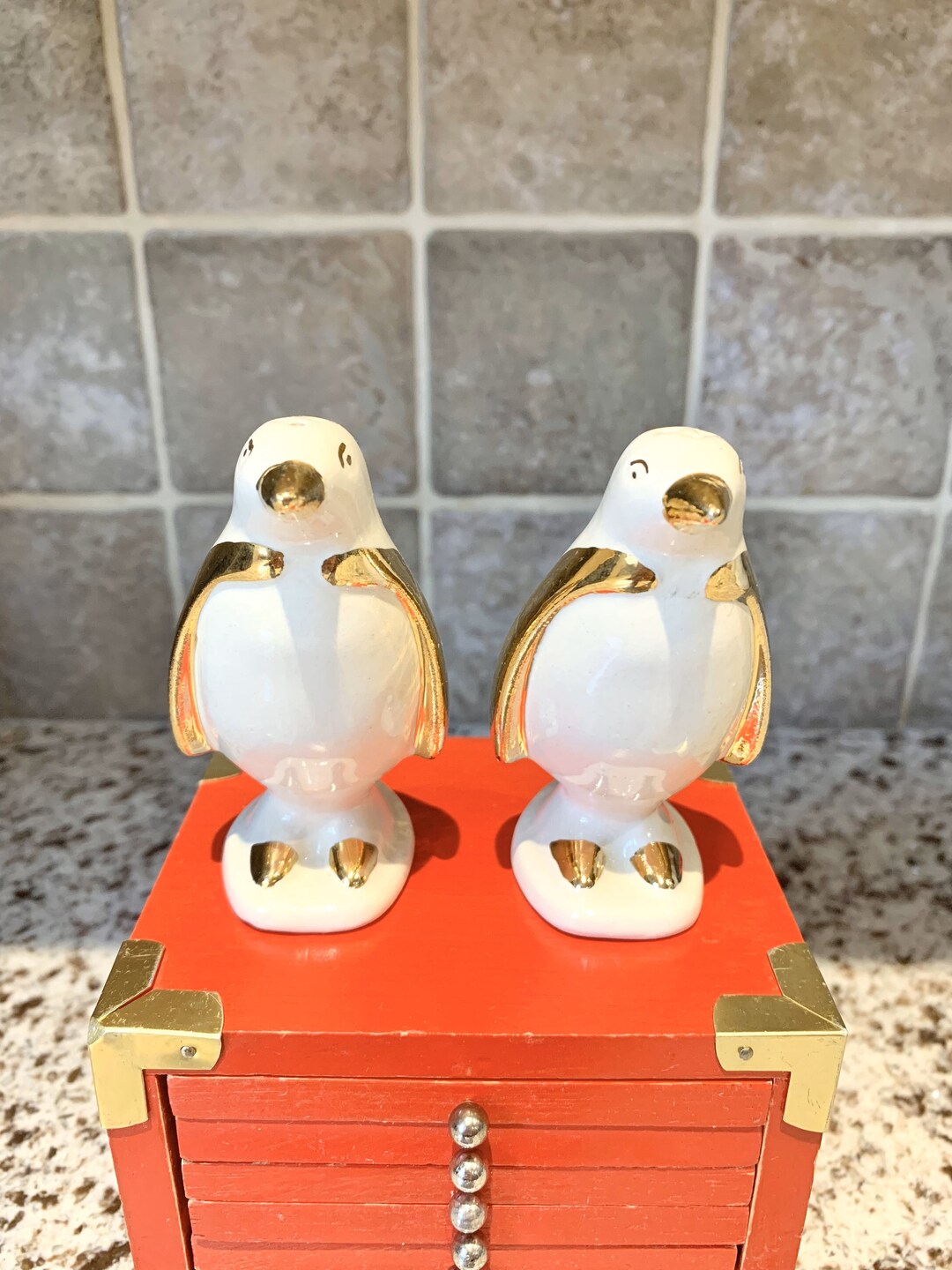 Vintage Penguin Salt and Pepper Shakers Etsy UK