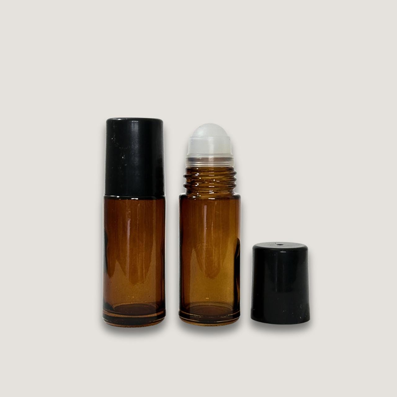 2 Stück Rote Deo-Rollerflaschen – 30 Ml, Glas, Nachfüllbar, Mit Rollerball-Applikator