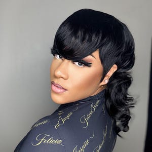 READY TO WEAR | 27 Piece Mohawk Wig | Short Pixie Wigs for Black Women | Glue-Less Wig | Human Hair Wig | Alopecia| Protective Style
