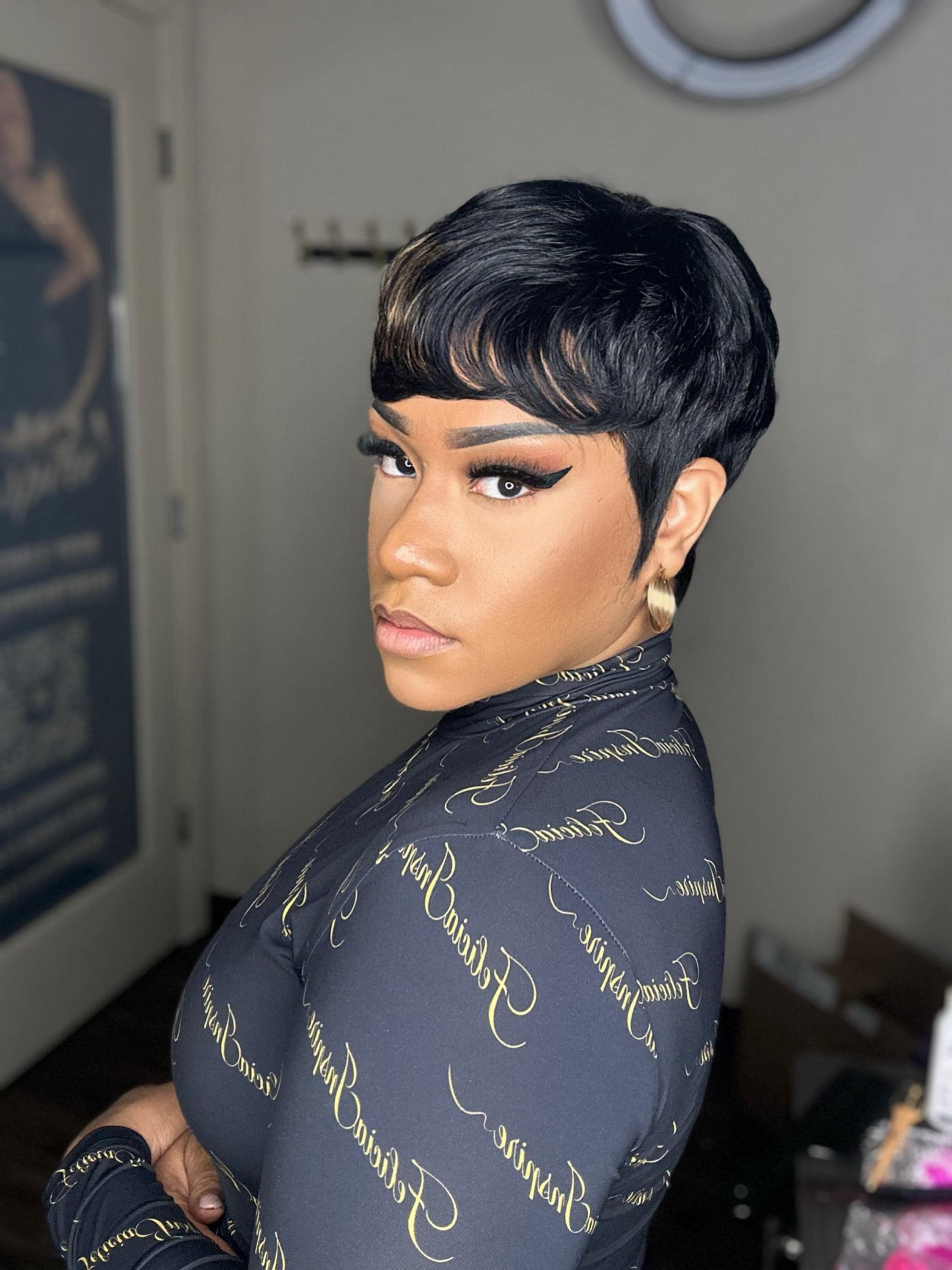 SASSY Pixie Wig-Foxy| 27 piece Pixie Wig | Short Pixie Wigs for Black Women | Felicia Inspire | Human Hair Wig | Alopecia| Protective Style