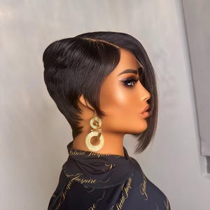 PIXIE WIG/ 5inch Lace Parting REMOVABLE Wig| Soft Curl Pixie Wig | Wigs For Black Women | Felicia Inspire | Low Maintenance