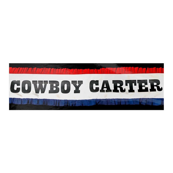 Beyonce Cowboy Carter Sash Bumper Sticker