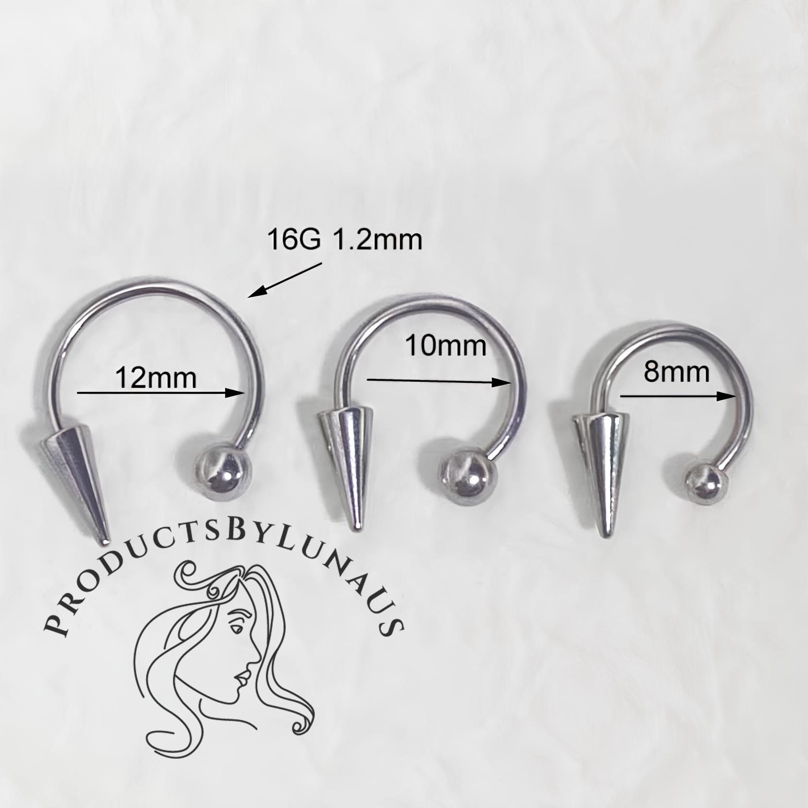 Snake Bite Lip Ring Snake Bite Jewelry Spike Lip Ring Nose Etsy