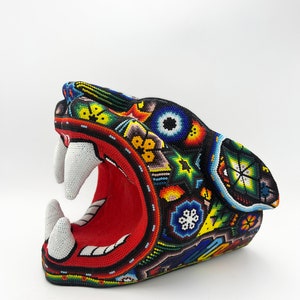 Huichol Jaguar Head
