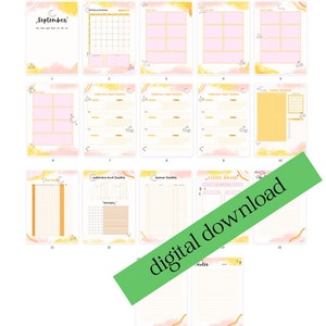2023 digital planner, digital journal, goodnotes planner, daily planner, fall planner