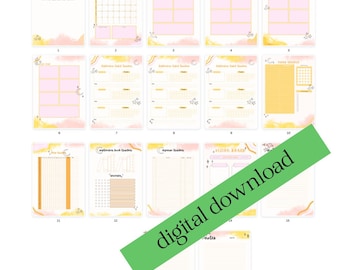 Pianificatore digitale 2023, diario digitale, pianificatore goodnotes, pianificatore giornaliero, pianificatore autunnale