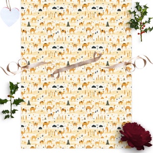 Carta da regalo araba - Carta da regalo con motivo cammello orientale - Migliora la tua presentazione regalo - carta da regalo di alta qualità.