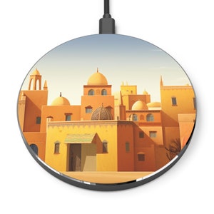 Oriental Morrocan Wireless Phone Charger - 10W Personalized Charging Pad - iPhone and Android Compatible, WIFI charger