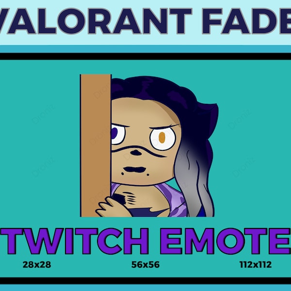 Fade Valorant Lurk/Peek Emote for Your Twitch/YouTube or Discord