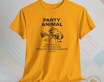 Party Animal Oldtimers Hockey Tournament 1987/88 T-Shirt | Espanola