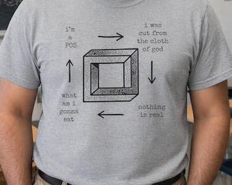 Nothing Is Real Graphic Shirt | Absurd Existential Humor, Surreal Philosophy Tee